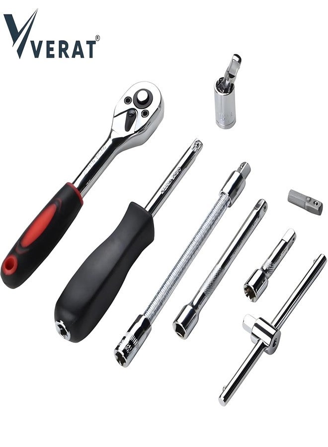 VERAT مجموعة أدوات فيرات 46 في 1 / مفك براغي / حقيبة أدوات متعددة الأغراض / مجموعة مفاتيح ربط دقيقة / مشاريع DIY / مفك براغي دقيق / مجموعة لوحدة تحكم الألعاب / الدراجة / السيارة / مجموعة أدوات منزلية / مجموعة مفاتيح ربط (أسود) - Image 5